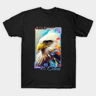 Eagle Bald eagle Animal Discovery Adventure Nature Planet Earth Paint T-Shirt